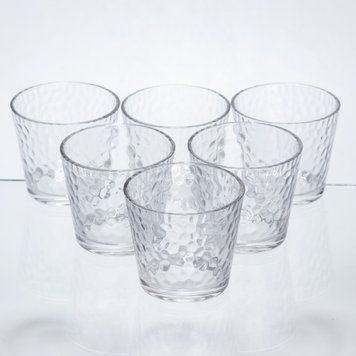 Набір склянок для напоїв Textured Tumbler 6 штук по 140 мл HP-17-17 HP-17-17 фото